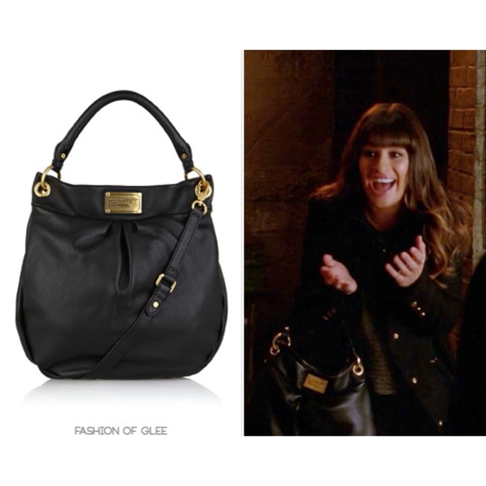 Marc Jacobs Black Leather Hobo Bag Purse Crossbody Shoulder - Picture 12 of 15